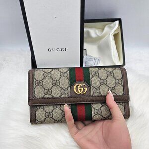 Gucci  Supreme Ophidia Continental Wallet